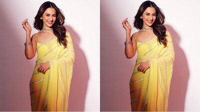 The actress lifted our Monday blues as she posted a series of pictures on Instagram, accompanied by the quirky caption, 'Yellow, yellow may not always be a dirty fellow.' (Instagram/@rakulpreet)