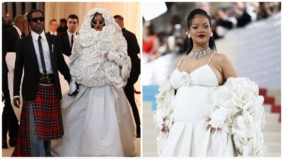 Rihanna and ASAP Rocky came late at the MET Gala but made an impact. (Reuters) Rihanna and ASAP Rocky came late at the MET Gala but made an impact. (Reuters)