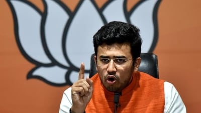  BJYM National President Tejasvi Surya (File Photo / ANI) BJYM National President Tejasvi Surya (File Photo / ANI)