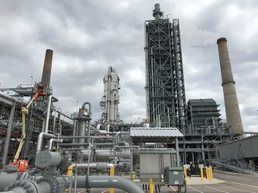 Equipment used to capture carbon dioxide emissions at a coal-fired power plant. Credit: Reuters Equipment used to capture carbon dioxide emissions at a coal-fired power plant. Credit: Reuters