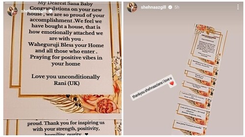 Shehnaaz Gill thanked her fans on her Instagram Stories. Shehnaaz Gill thanked her fans on her Instagram Stories.