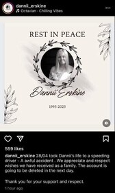 Post on Instagram account of Bride and Prejudice star Dannii Erskine. Post on Instagram account of Bride and Prejudice star Dannii Erskine.