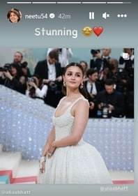 Neetu Kapoor's post for Alia Bhatt. Neetu Kapoor's post for Alia Bhatt.