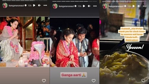 Kangana shared several pictures. Kangana shared several pictures.