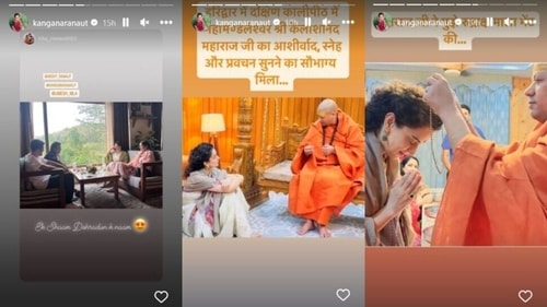Kangana re-shared a post as she spent her time in Dehradun. Kangana re-shared a post as she spent her time in Dehradun.
