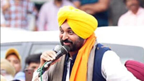 Punjab chief minister Bhagwant Mann on Tuesday said his government has adopted a foolproof mechanism for the recruitment process due to which not even a single appointment has been challenged in the court so far. (Twitter)