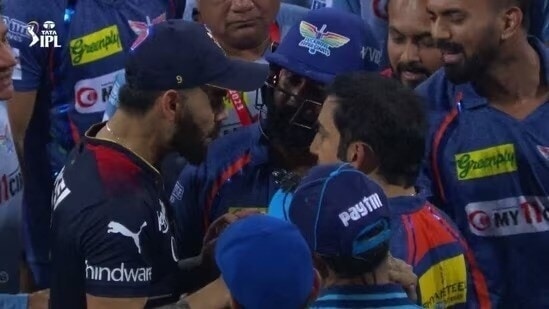 Kohli, Gambhir in ugly exchange over ‘silence’ gesture, aggressive handshake