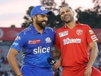 Mumbai Indians' captain Rohit Sharma and Punjab Kings captain Shikhar Dhawan pose for a picture Mumbai Indians' captain Rohit Sharma and Punjab Kings captain Shikhar Dhawan pose for a picture