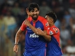 Delhi Capitals' Ishant Sharma (L) celebrates with his teammate after winning the Indian Premier League (IPL) Twenty20 cricket match between Gujarat Titans and Delhi Capitals at the Narendra Modi Stadium in Ahmedabad on May 2, 2023. (Photo by INDRANIL MUKHERJEE / AFP) Delhi Capitals' Ishant Sharma (L) celebrates with his teammate after winning the Indian Premier League (IPL) Twenty20 cricket match between Gujarat Titans and Delhi Capitals at the Narendra Modi Stadium in Ahmedabad on May 2, 2023. (Photo by INDRANIL MUKHERJEE / AFP)