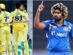 CSK players in action; Lasith Malinga