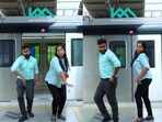 Kochi metro staff dancing on a Malayalam dance. Kochi metro staff dancing on a Malayalam dance.