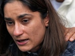 Indian wrestler Vinesh Phogat. Indian wrestler Vinesh Phogat.