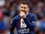 FILE PHOTO: Soccer Football - Ligue 1 - Paris St Germain v Lorient - Parc des Princes, Paris, France - April 30, 2023 Paris St Germain's Lionel Messi reacts REUTERS/Christian Hartmann/File Photo