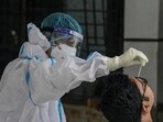 The health department in Lucknow has asked all hospitals to prepare staff for rotation Covid duty. (HT Photo) The health department in Lucknow has asked all hospitals to prepare staff for rotation Covid duty. (HT Photo)