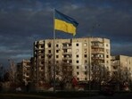 Spy Balloons In Ukraine: A Ukrainian national flag flutters near the buildings destroyed by Russian military strike, amid Russia's invasion of Ukraine, in the town of Borodianka, in Kyiv.