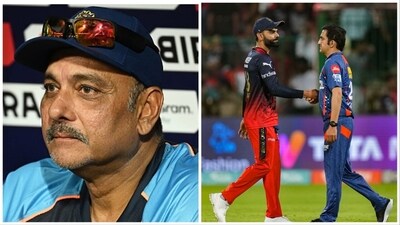Former India head coach Ravi Shastri urged the duo to bury the hatchet. (Getty Images-PTI) Former India head coach Ravi Shastri urged the duo to bury the hatchet. (Getty Images-PTI)