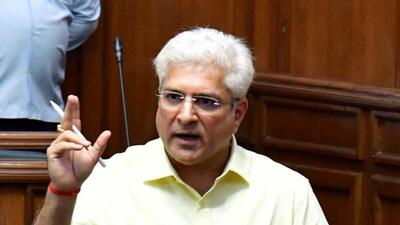 Earlier on Tuesday, state transport minister Kailash Gahlot wrote a letter to transport commissioner Ashish Kundra to stop the lifting of overage vehicles for scrapping which are not plying but are parked on the road. (ANI) Earlier on Tuesday, state transport minister Kailash Gahlot wrote a letter to transport commissioner Ashish Kundra to stop the lifting of overage vehicles for scrapping which are not plying but are parked on the road. (ANI)