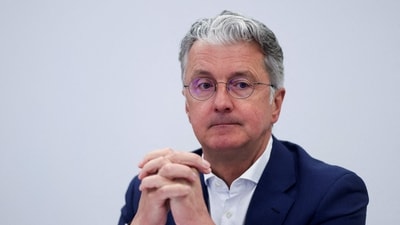 Rupert Stadler, former CEO of German car manufacturer Audi, sits in the courtroom during his trial at the regional court, in Munich, southern Germany, on May 3, 2023. (AFP) Rupert Stadler, former CEO of German car manufacturer Audi, sits in the courtroom during his trial at the regional court, in Munich, southern Germany, on May 3, 2023. (AFP)