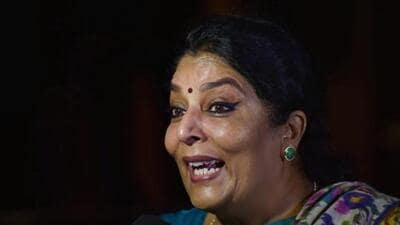 New Delhi: Congress leader Renuka Chowdhury at Parliament House during the Budget Session, in New Delhi on Wednesday. PTI Photo by Manvender Vashist(PTI2_7_2018_000230A) (PTI) New Delhi: Congress leader Renuka Chowdhury at Parliament House during the Budget Session, in New Delhi on Wednesday. PTI Photo by Manvender Vashist(PTI2_7_2018_000230A) (PTI)