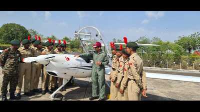 On May 4, NDA cadets and instructors will fly to the Air Force Academy in Dundigal, Hyderabad, to meet with AFA cadets. (HT PHOTO) On May 4, NDA cadets and instructors will fly to the Air Force Academy in Dundigal, Hyderabad, to meet with AFA cadets. (HT PHOTO)