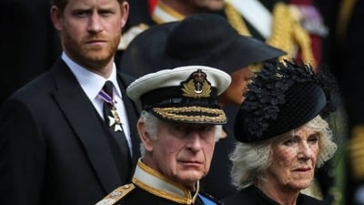 Harry, Charles III and Camilla (Getty Images) Harry, Charles III and Camilla (Getty Images)