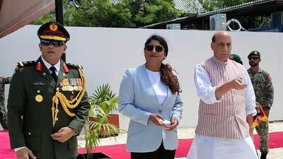 This is Singh’s first visit to the Maldives as the defence minister. (Rajnath Singh | Twitter)
