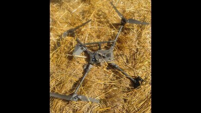 This year (till May 3), the Border Security Force has seized 10 drones that had sneaked into the Indian territory from the Pakistan side. (HT Photo) This year (till May 3), the Border Security Force has seized 10 drones that had sneaked into the Indian territory from the Pakistan side. (HT Photo)