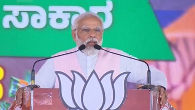Prime Minister Narendra Modi address a poll rally in Ankola in Karnataka. (Twitter/BJP) Prime Minister Narendra Modi address a poll rally in Ankola in Karnataka. (Twitter/BJP)