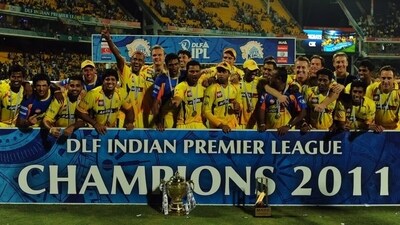 CSK made it 2 in a row in 2011. (AFP) CSK made it 2 in a row in 2011. (AFP)