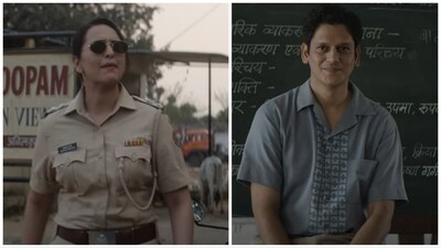 Sonakshi Sinha and Vijay Varma in stills from Dahaad trailer. Sonakshi Sinha and Vijay Varma in stills from Dahaad trailer.