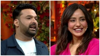 Kapil Sharma and Neha Sharma in stills from The Kapil Sharma Show promos. Kapil Sharma and Neha Sharma in stills from The Kapil Sharma Show promos.