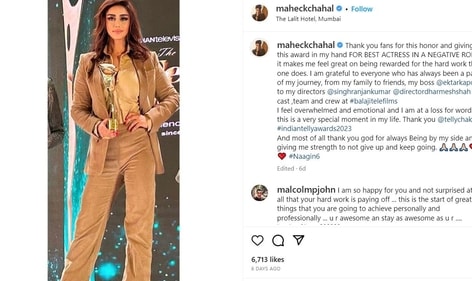 A screenshot of Maheck's post.