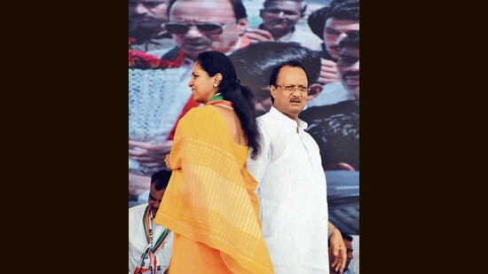 Supriya Sule is a three-time Lok Sabha MP and has been representing the Baramati constituency. (HT PHOTO)