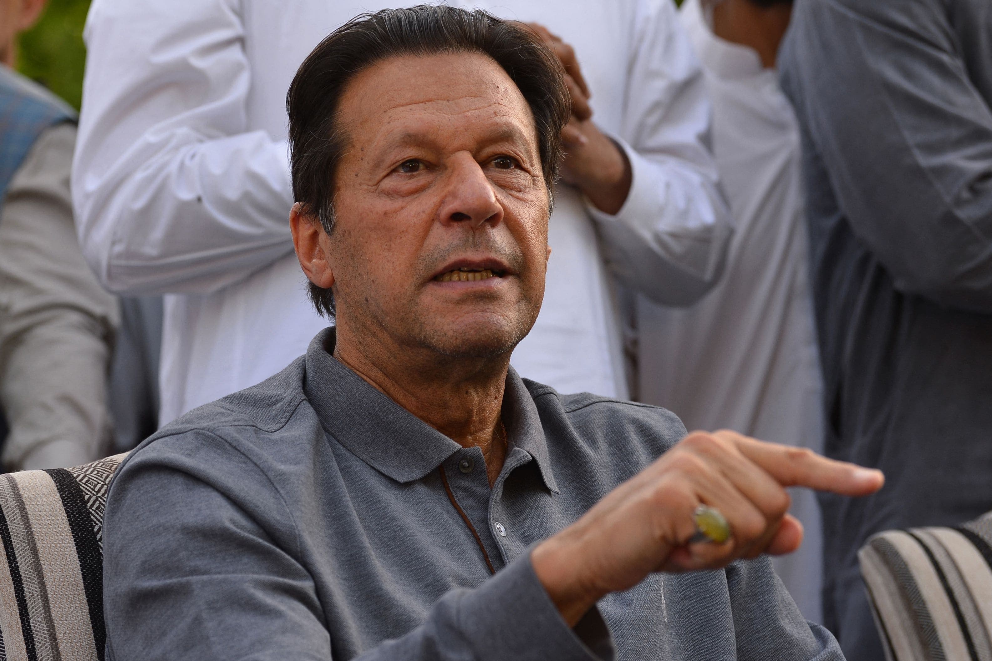 Former Pakistan PM Imran Khan is seen. (AFP) Former Pakistan PM Imran Khan is seen. (AFP)