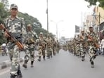 Flag marches are being conducted to keep the situation under control. Flag marches are being conducted to keep the situation under control.