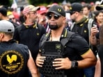 Enrique Tarrio, the former "national chairman" of the Proud Boys, and three other members of the neofascist organization were found guilty. (File)