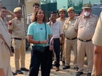 Wrestler Geeta Phogat said she had been stopped from visiting other wrestlers protesting against WFI chief Brij Bhushan Singh at Delhi's Jantar Mantar. (ANI) 