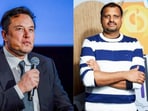 Ex-Twitter head Manish Maheshwari (R) pens an open letter addressing Elon Musk (L). 