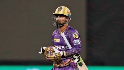 New Delhi, Apr 20 (ANI): Kolkata Knight Riders Litton Das walks back to the paviliorn after being dismissed during their match against Delhi Capitals in the Indian Premier League (IPL) 2023, at Arun Jaitley Stadium, in New Delhi on Thursday. (ANI Photo/ Digital Restriction) (IPL Twitter) New Delhi, Apr 20 (ANI): Kolkata Knight Riders Litton Das walks back to the paviliorn after being dismissed during their match against Delhi Capitals in the Indian Premier League (IPL) 2023, at Arun Jaitley Stadium, in New Delhi on Thursday. (ANI Photo/ Digital Restriction) (IPL Twitter)