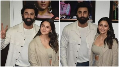 Alia Bhatt with Ranbir Kapoor at a recent event in Mumbai. Alia Bhatt with Ranbir Kapoor at a recent event in Mumbai.