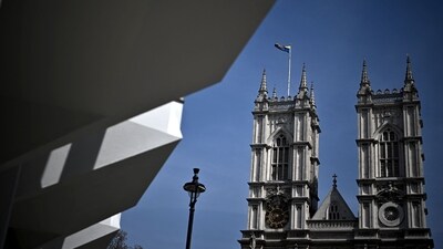 Westminster Abbey is pictured in central London as preparations continue ahead of the May 6 Coronation of King Charles III. (AFP) Westminster Abbey is pictured in central London as preparations continue ahead of the May 6 Coronation of King Charles III. (AFP)