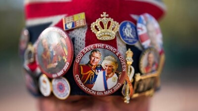 King Charles Coronation: A man shows his royal support. (AP) King Charles Coronation: A man shows his royal support. (AP)