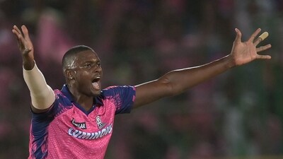 Jason Holder could be dropped for RR"s upcoming IPL 2023 match. (AFP) Jason Holder could be dropped for RR"s upcoming IPL 2023 match. (AFP)