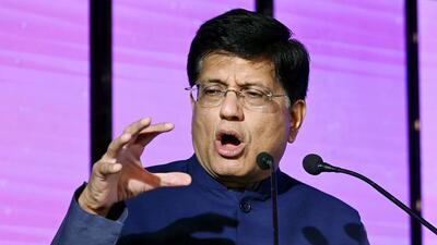 India’s Union Minister of Commerce and Industry Piyush Goyal addresses at the Open Network of Digital Commerce (ONDC) 'Enabling Bharat 2.0' meet, in New Delhi, in April. (ANI) India’s Union Minister of Commerce and Industry Piyush Goyal addresses at the Open Network of Digital Commerce (ONDC) 'Enabling Bharat 2.0' meet, in New Delhi, in April. (ANI)