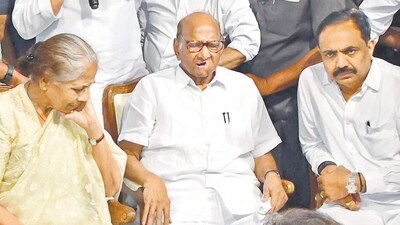 Sharad Pawar might have taken the decision to quit with dignity, Saamana editorial observed. Sharad Pawar might have taken the decision to quit with dignity, Saamana editorial observed.