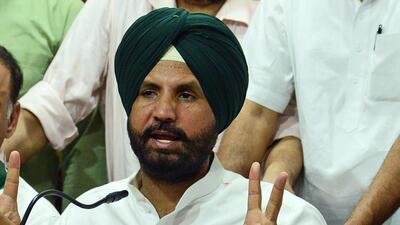 Punjab Pradesh Congress Committee (PPCC) president Amarinder Singh Raja Warring on Thursday lashed out at the Bharatiya Janata Party (BJP) over its stance on the wrestlers’ protest. (ANI file)