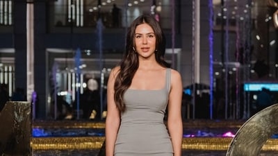 Punjabi actor Sonam Bajwa was seen in a grey dress at the Nita Mukesh Ambani Cultural Centre (NMACC) in Mumbai as she attended the opening night of the international Broadway musical The Sound Of Music. Punjabi actor Sonam Bajwa was seen in a grey dress at the Nita Mukesh Ambani Cultural Centre (NMACC) in Mumbai as she attended the opening night of the international Broadway musical The Sound Of Music.