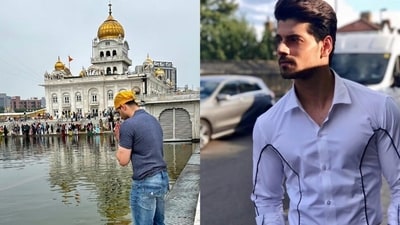 Sooraj Pancholi visited Delhi's Gurudwara Bangla Sahib. Sooraj Pancholi visited Delhi's Gurudwara Bangla Sahib.