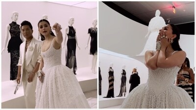 Alia Bhatt and Prabal Gurung take a walk inside the Met. Alia Bhatt and Prabal Gurung take a walk inside the Met.