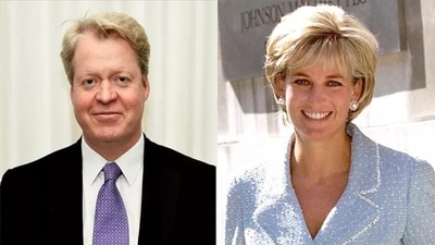 Princess Diana's brother Earl Spencer is seen.